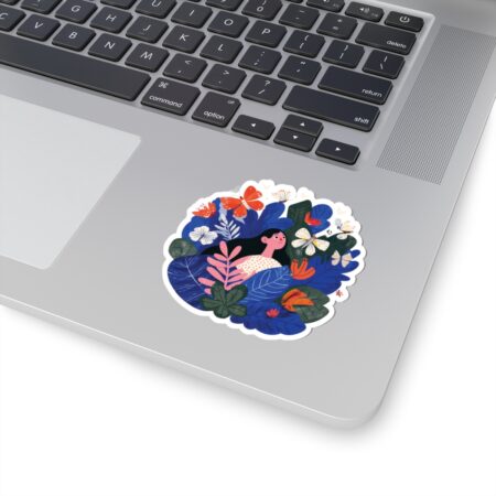 Vibrant Vibrant Nature Kiss-Cut Vinyl Sticker – scratch and UV resistant waterproof decal for water bottle, journal & more
