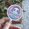 Vibrant Ghost Mode Headphones Vinyl Sticker – scratch and UV resistant waterproof decal for water bottle, journal & more