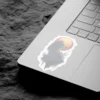 High-quality Wolf Moon Vinyl Sticker v#2 – scratch resistant and UV resistant waterproof decal sticker for laptop and bottle