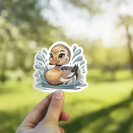 Duck Water Vinyl Sticker
