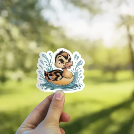 Duck Water Vinyl Sticker