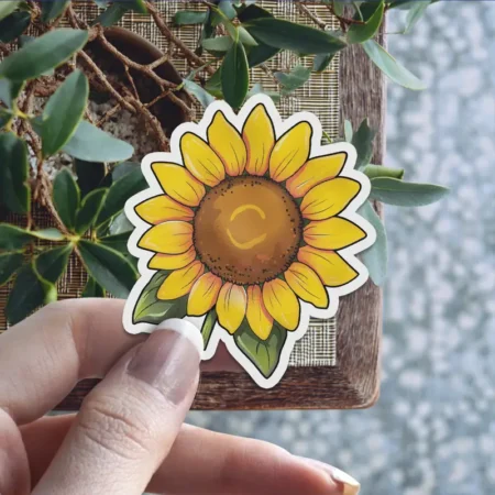 Sunflower 3 x 3' Vinyl Sticker