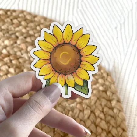 Sunflower 3 x 3' Vinyl Sticker