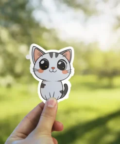 Cute Kitten #4 Vinyl Sticker