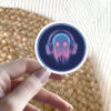 High-quality Ghost Mode Headphones Vinyl Sticker #1 – scratch resistant and UV resistant waterproof decal sticker for laptop and bottle