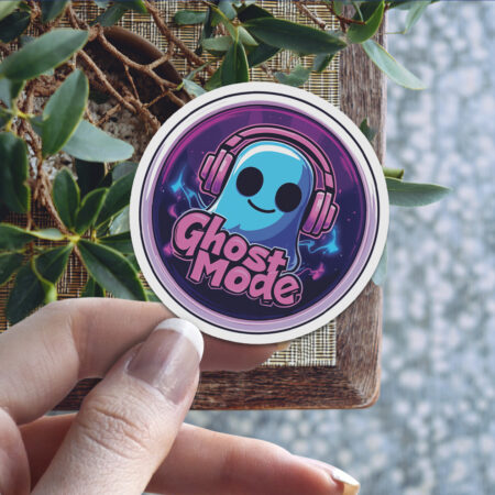 Premium Ghost Mode Headphones Vinyl Sticker  #2 – weatherproof, scratch resistant and UV resistant sticker for everyday use
