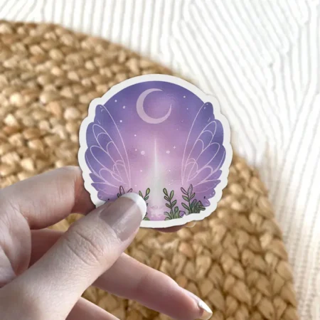 Detailed Moon Night Scene  Vinyl Sticker – long-lasting scratch resistant and UV resistant vinyl sticker
