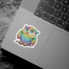 Rainbow Owl 2 Vinyl Sticker 3 x 3' - Vinyl Stickers StickerWaffle