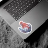 High-quality Red White Rooster Vinyl Sticker ##3 – scratch resistant and UV resistant waterproof decal sticker for laptop and bottle
