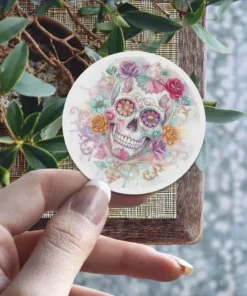 Sugar Skull Vinyl Sticker V#8