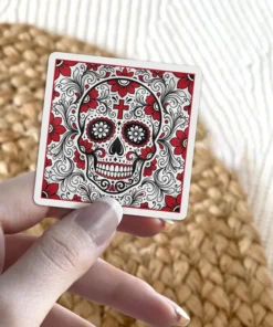 Sugar Skull Vinyl Sticker V#9