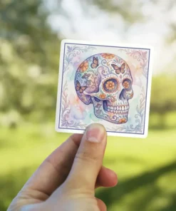 Sugar Skull Vinyl Sticker V#1#2