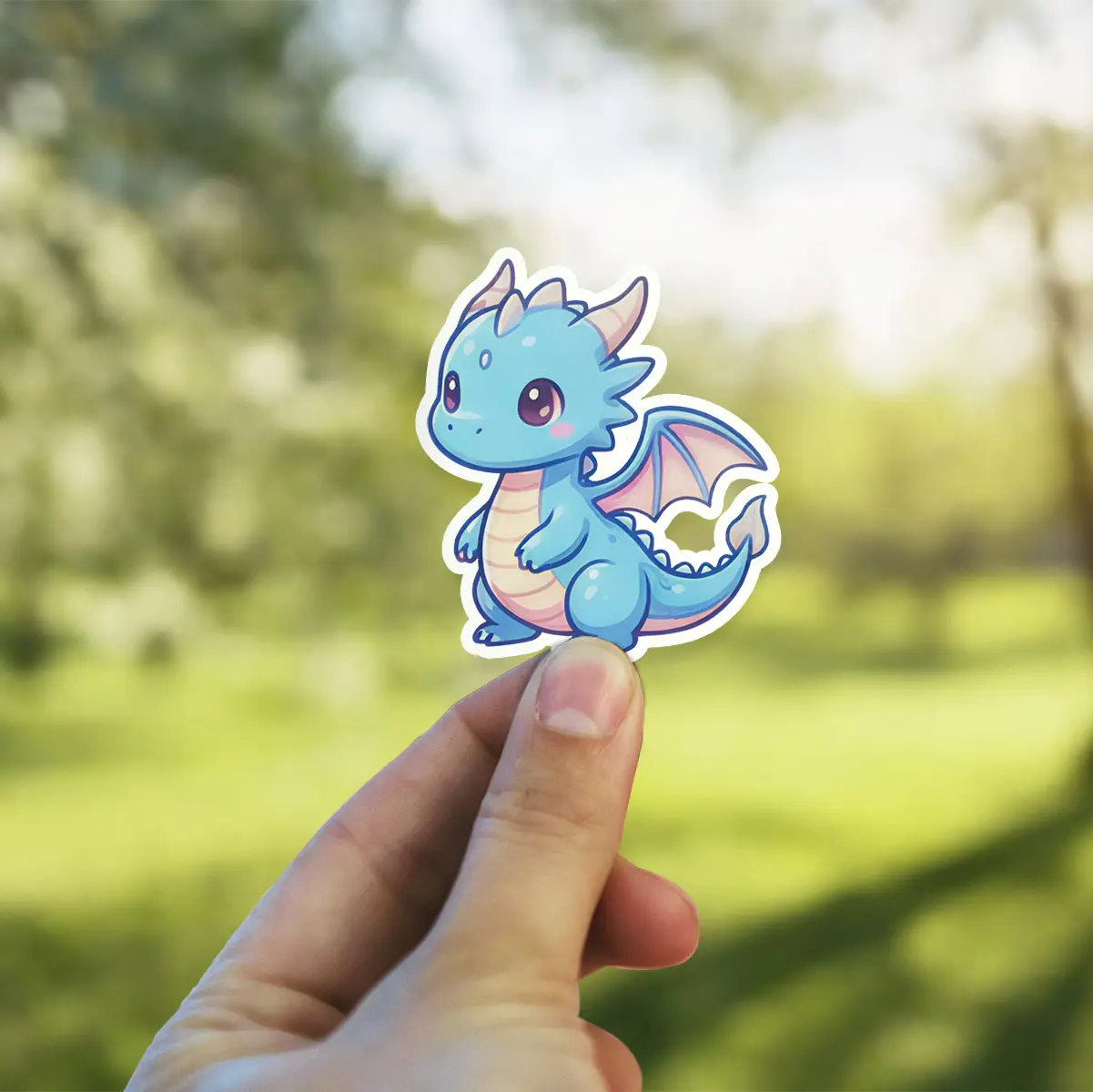 Dragon Blue Vinyl Sticker