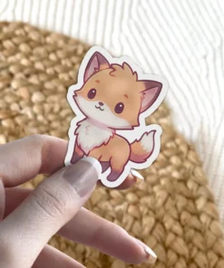 Kawaii Fox Vinyl Sticker