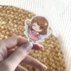 Vibrant Kawaii Chibi Fairy Girl #5 Vinyl Sticker – scratch and UV resistant waterproof decal for water bottle, journal & more