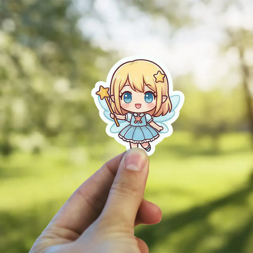 Kawaii Chibi Girl Fairy #3 Vinyl Sticker