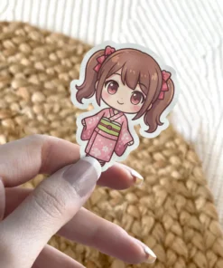 Kawaii Chibi Girl Kamono Vinyl Sticker