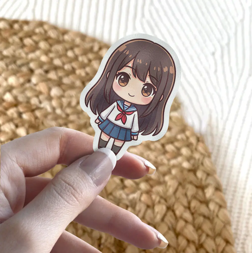 Kawaii Chibi Girl Sailor Vinyl Sticker