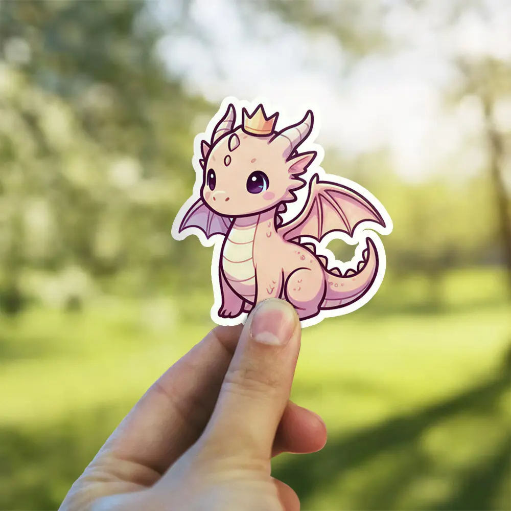 Kawaii Dragon Vinyl Sticker
