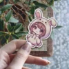 Kawaii Rabbit Girl Vinyl Sticker