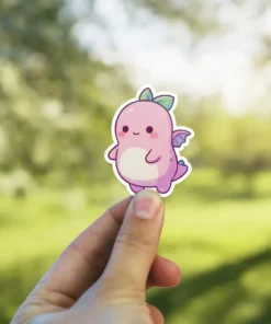 Monster-Cute-Pink-Monster-Vinyl-Sticker