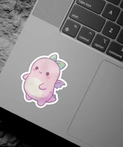 Alternative view of Monster-Cute-Pink-Monster-Vinyl-Sticker