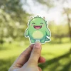High-quality Monster-Green-Monster-Vinyl-Sticker – scratch resistant and UV resistant waterproof decal sticker for laptop and bottle