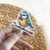 Blue Tit Winter Bird Vinyl Sticker