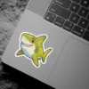 Cute cartoon shark sticker, waterproof vinyl decal, UV resistant.