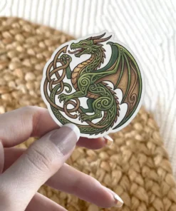 Celtic Dragon Vinyl Sticker V2