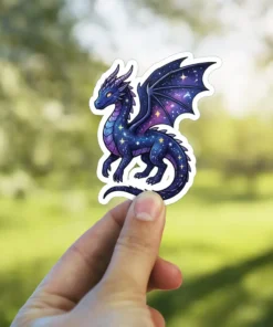 Galaxy Dragon Vinyl Sticker