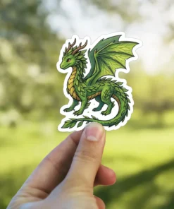 Japanesse Tree Dragon Vinyl Sticker