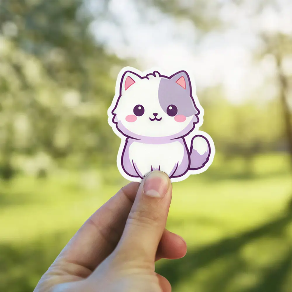 Kawaii Cat Vinyl Sticker #3