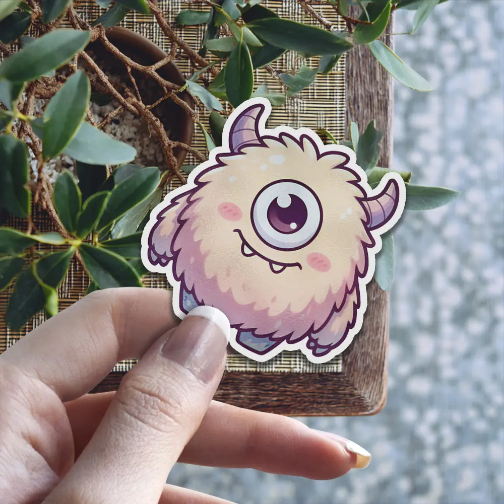 Kawaii Monster Vinyl Sticker 0#1