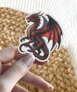 Lava Dragon Vinyl Sticker