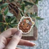 Pinecone Flowers Vinyl Sticker