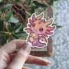 Pink Kawaii Dragon Vinyl Sticker #2