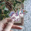 Rainbow Unicorn Vinyl Sticker #1