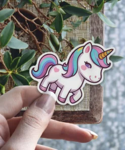 Rainbow Unicorn Vinyl Sticker #1
