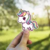 Rainbow Unicorn Vinyl Sticker #10