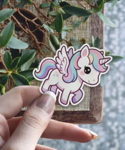 Rainbow Unicorn Vinyl Sticker #1#1