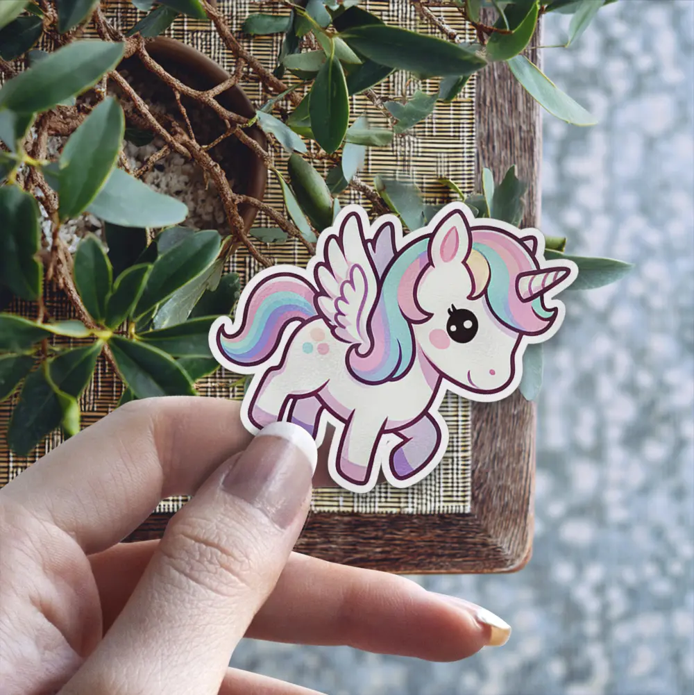 Rainbow Unicorn Vinyl Sticker #1#1
