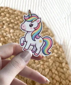 Rainbow Unicorn Vinyl Sticker #2