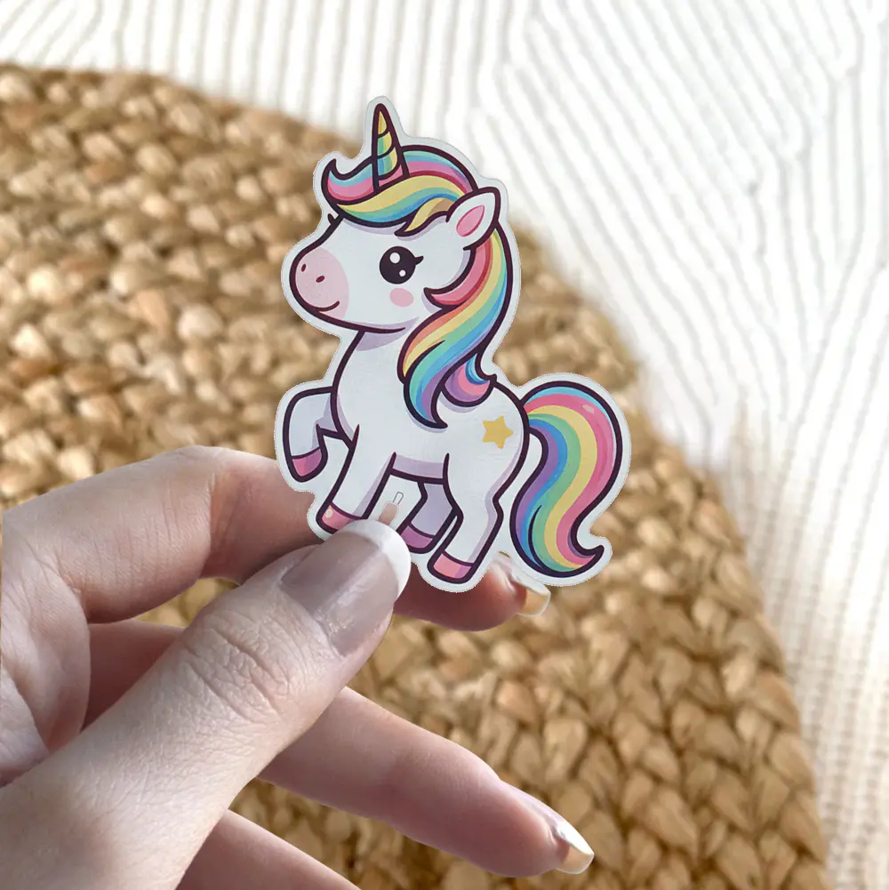 Rainbow Unicorn Vinyl Sticker #2