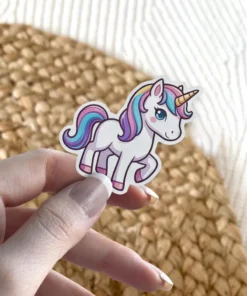 Rainbow Unicorn Vinyl Sticker #3