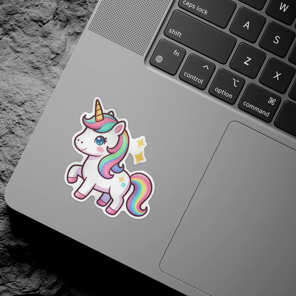 Rainbow Unicorn Vinyl Sticker #4