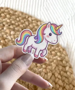 Rainbow Unicorn Vinyl Sticker #5