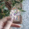 Rainbow Unicorn Vinyl Sticker #6