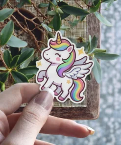Rainbow Unicorn Vinyl Sticker #6