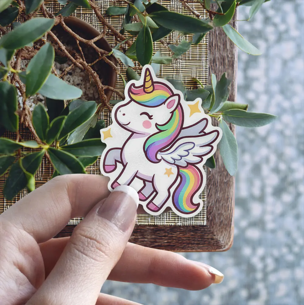 Rainbow Unicorn Vinyl Sticker #6
